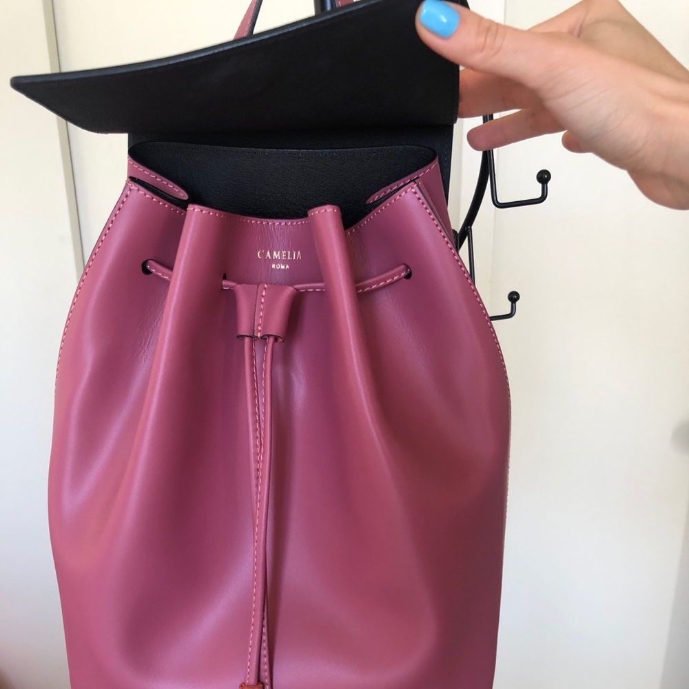 Backpack Pink Camelia Roma - Picture 2 of 4